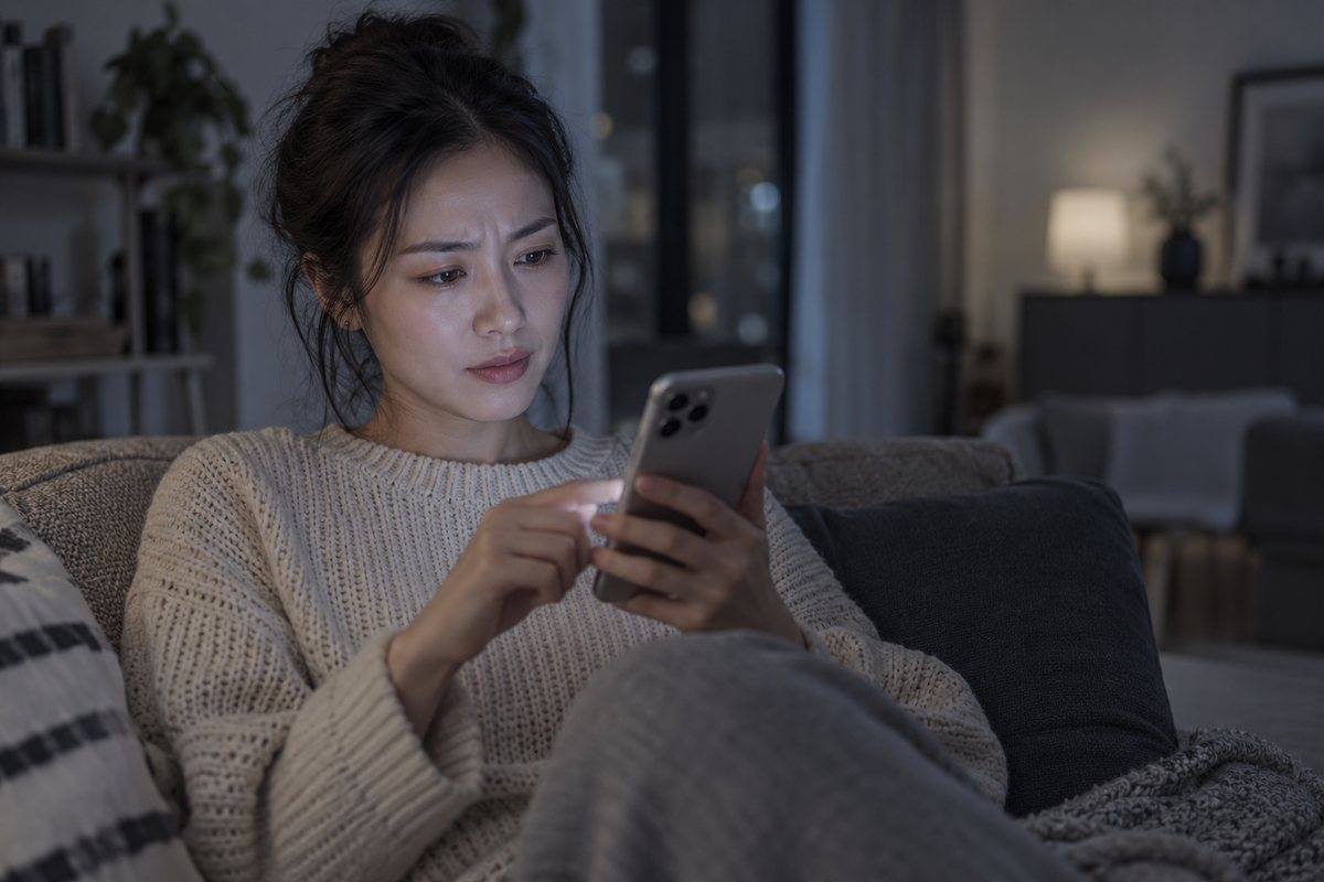 夜晚滑短影音卻看不出爆紅原因的示意照片